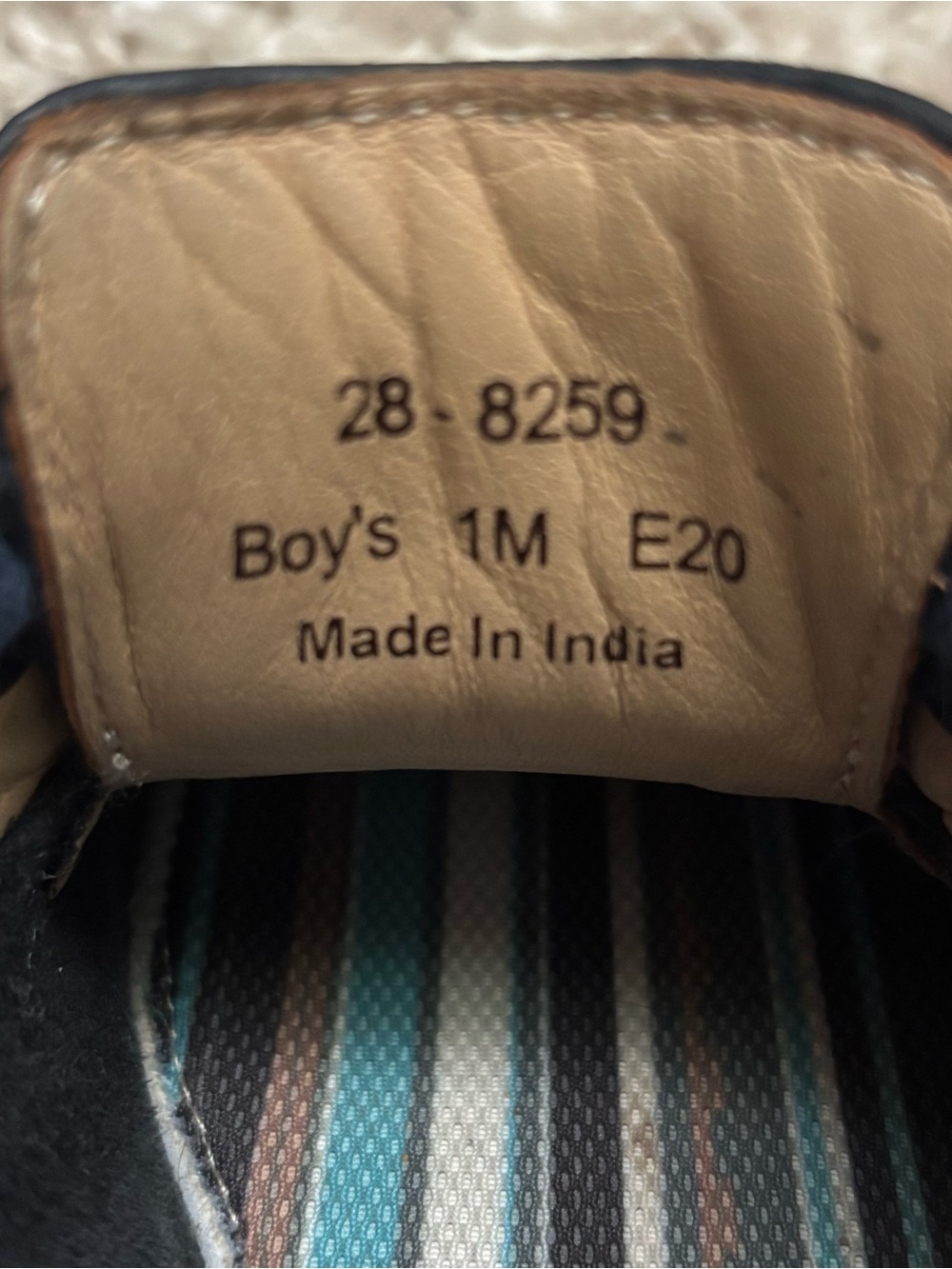 Johnston & Murphy Navy Boys Lace-Up Dress Shoes - Picture 9 of 9